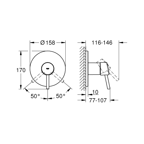 Смеситель для душа Grohe Concetto 24053001
