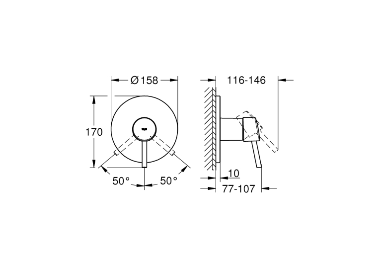 Змішувач для душу Grohe Concetto 24053001
