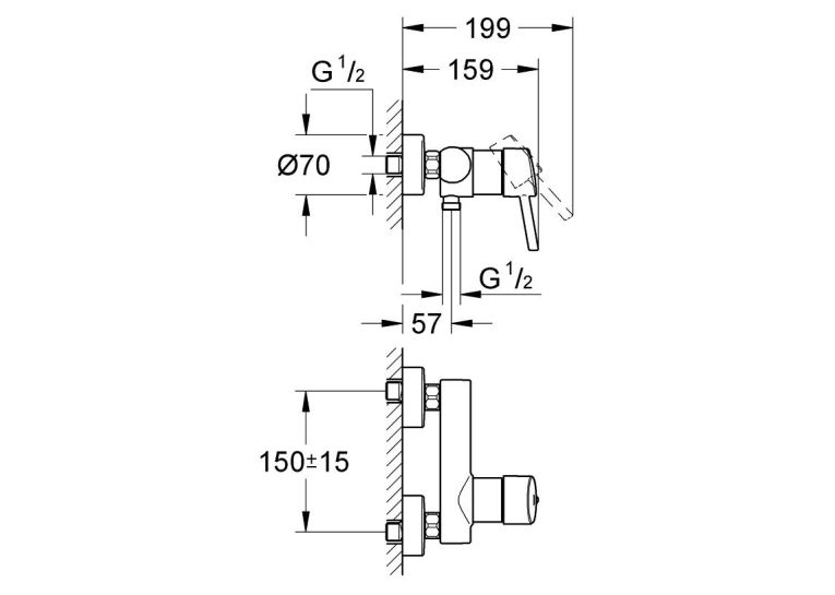 Змішувач для душу Grohe Concetto 32210001