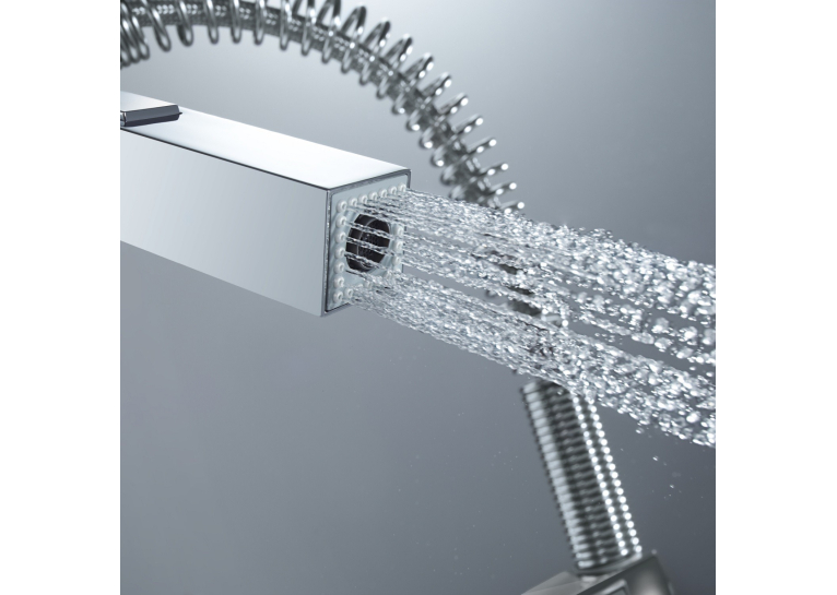 Змішувач для миття Grohe Eurocube 31395000, з виливом на пружині