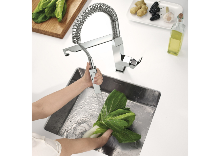 Змішувач для миття Grohe Eurocube, 31395DC0 Сталь