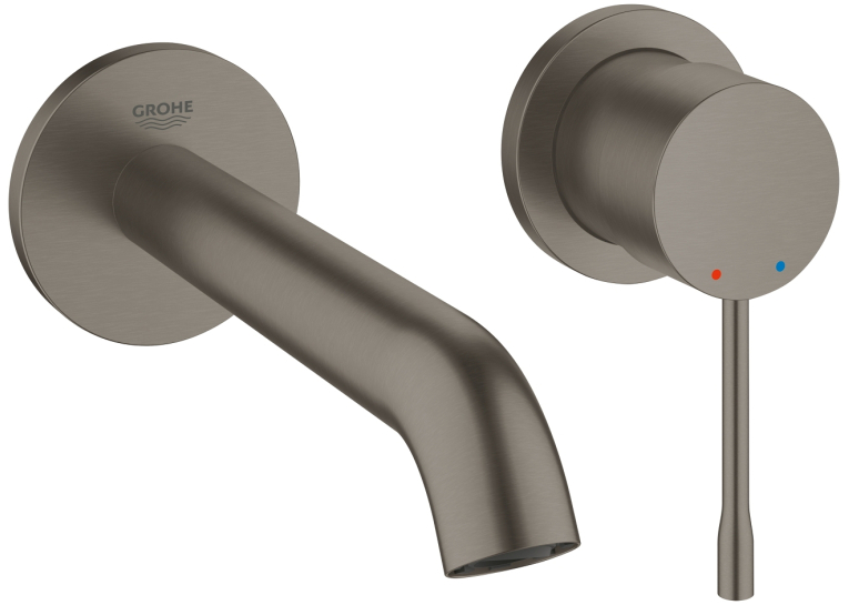 Змішувач для раковини на два отвори Grohe ESSENCE NEW М-Size, 19408AL1 Графіт матовий