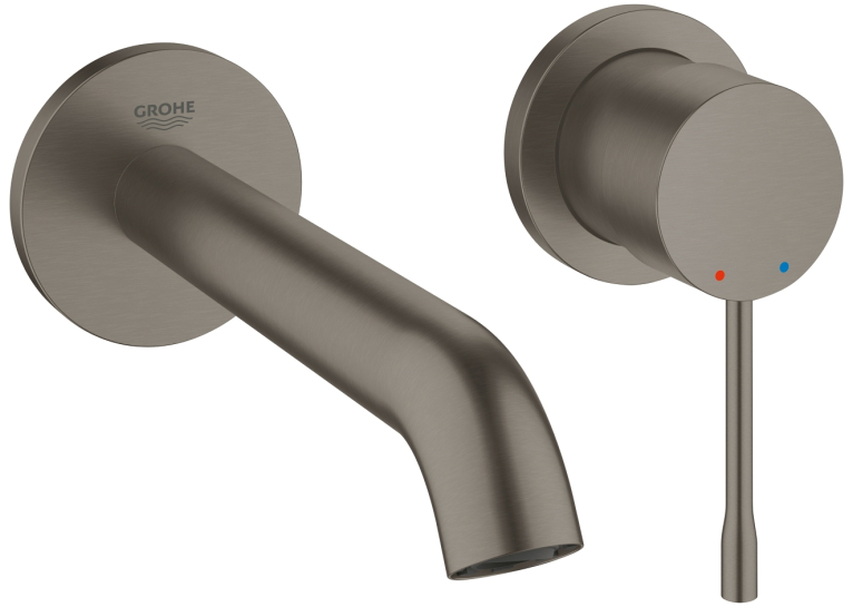 Змішувач для раковини на два отвори Grohe ESSENCE NEW М-Size, 19408AL1 Графіт матовий