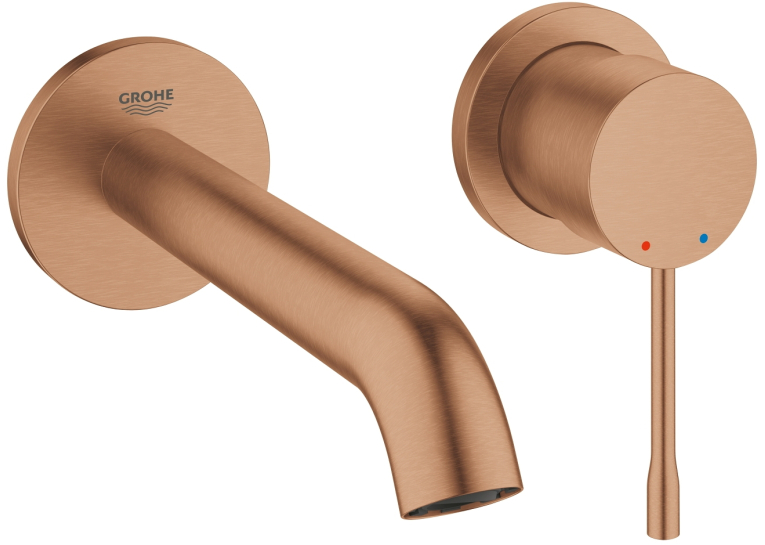 Змішувач для раковини на два отвори Grohe ESSENCE NEW М-Size, 19408DL1 Бронза матова