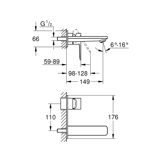 Смеситель для раковины Grohe Lineare 19409001 M-Size