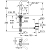 Смеситель для раковины Grohe ESSENCE NEW L-Size, 32628AL1 Графит матовый