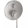 Змішувач прихованого монтажу для ванни/душу Grohe Essence 24092DC1 на 3 положення, Сталь