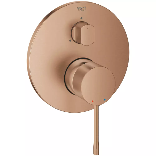 Смеситель скрытого монтажа для ванны/душа Grohe Essence 24092DL1 на 3 выхода, Бронза матовая