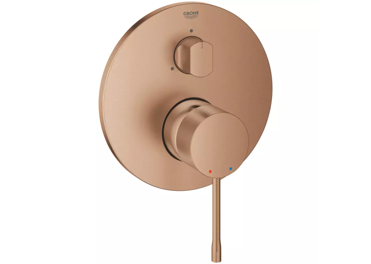 Змішувач прихованого монтажу для ванни/душу Grohe Essence 24092DL1 на 3 виходи, Бронза матова