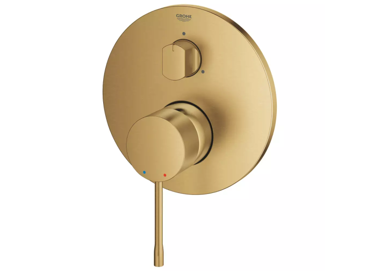 Змішувач прихованого монтажу для ванни/душу Grohe Essence 24092GN1 на 3 виходи, Золото матове