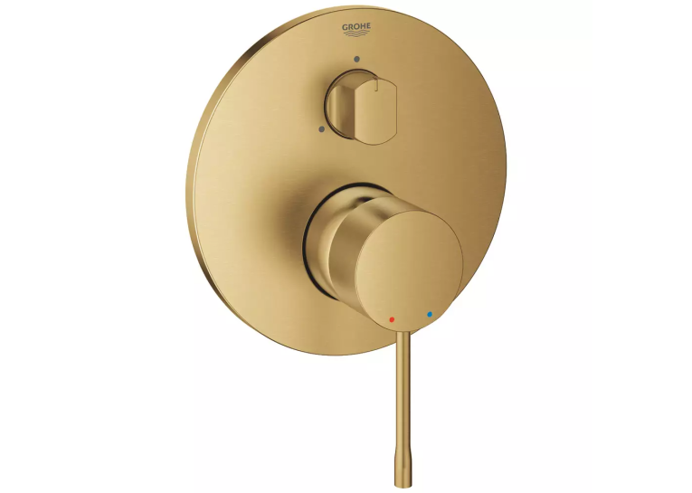 Змішувач прихованого монтажу для ванни/душу Grohe Essence 24092GN1 на 3 виходи, Золото матове
