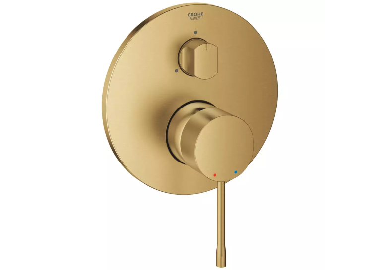 Змішувач прихованого монтажу для ванни/душу Grohe Essence 24092GN1 на 3 виходи, Золото матове