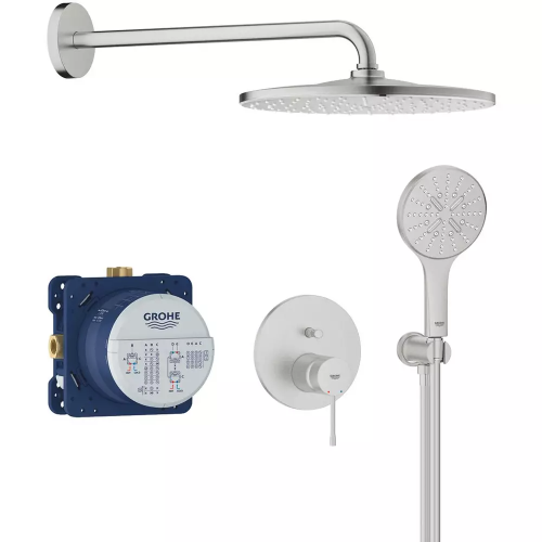 Душева система прихованого монтажу Grohe Essence 25287DC0 на 2 виходи, Сталь
