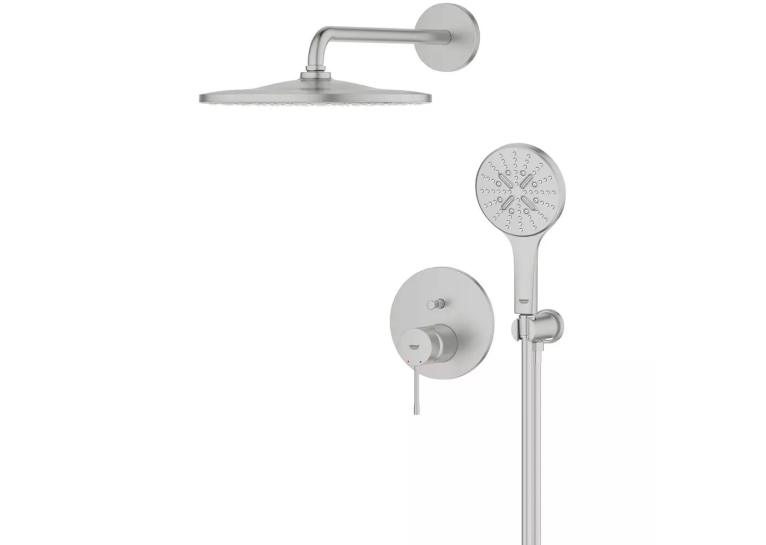 Душева система прихованого монтажу Grohe Essence 25287DC0 на 2 виходи, Сталь