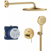 Душева система прихованого монтажу Grohe Essence 25287GL0 на 2 виходи, Золото