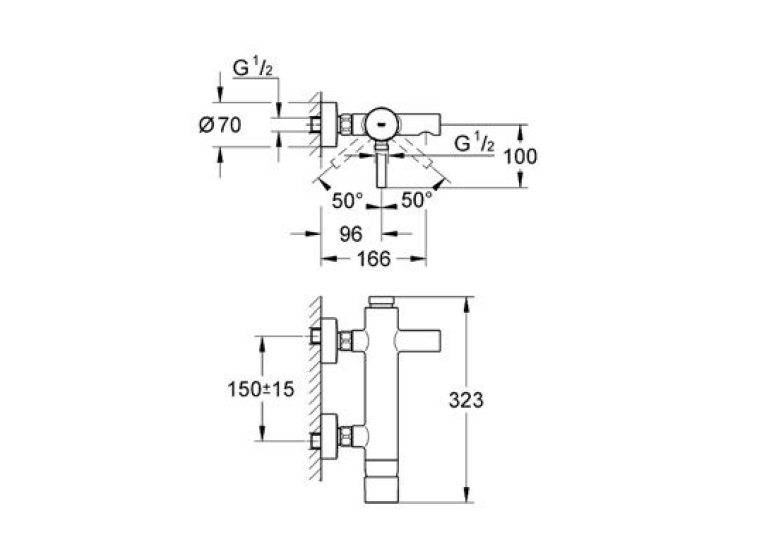Смеситель однорычажный для ванны, DN 15 Grohe ESSENCE New, 33624001
