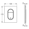 Клавіша змиву Grohe Arena Cosmopolitan 37624DL0 Бронза матова