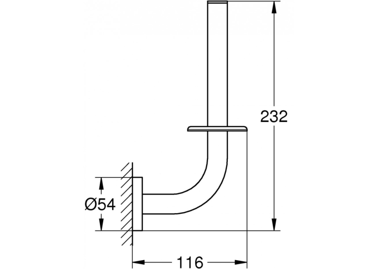 Тримач для туалетного паперу Grohe Essentials, 40385001