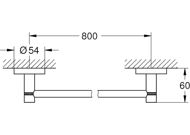 Тримач для банного рушника Grohe Essentials, 40386001