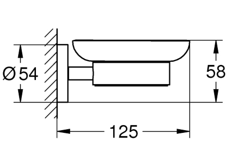 Мильниця з утримувачем Grohe Essentials, 40444001