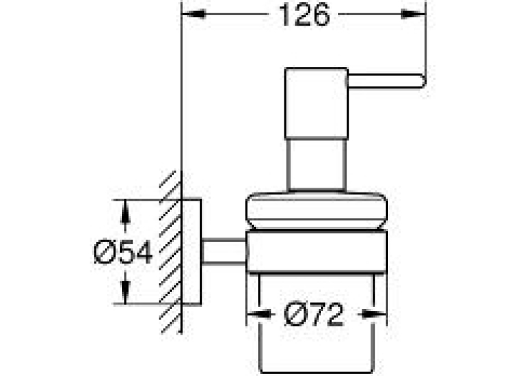 Дозатор рідкого мила з тримачем GROHE Essentials, 40448001