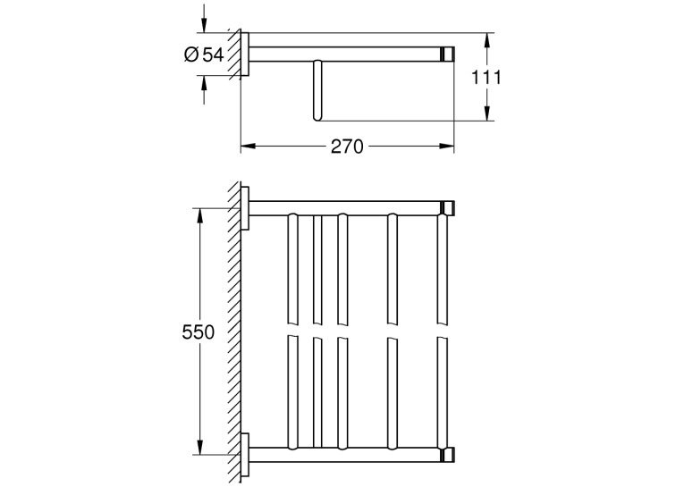 Тримач рушника Grohe Essentials, 40800001