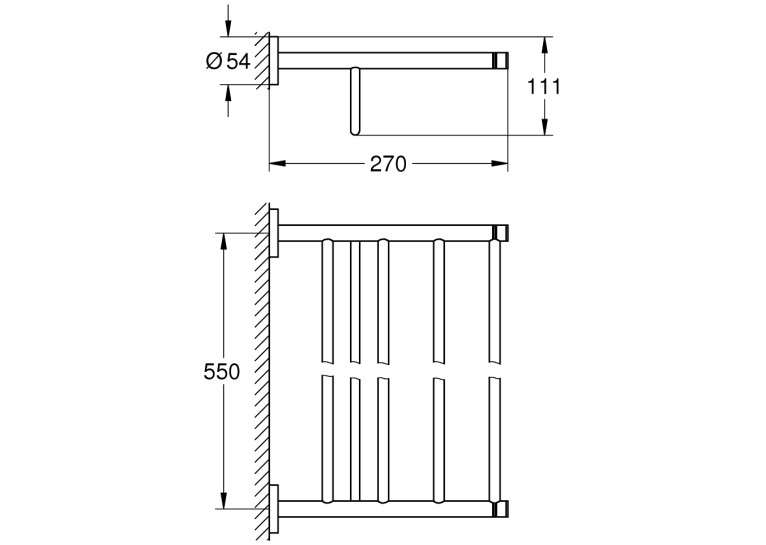 Тримач рушника Grohe Essentials, 40800001