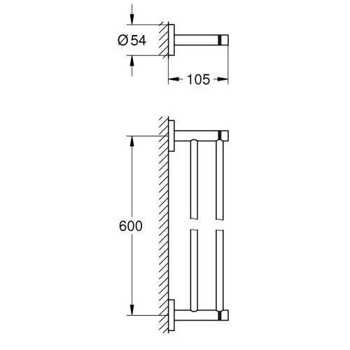 Держатель полотенца Grohe Essentials, 40802001