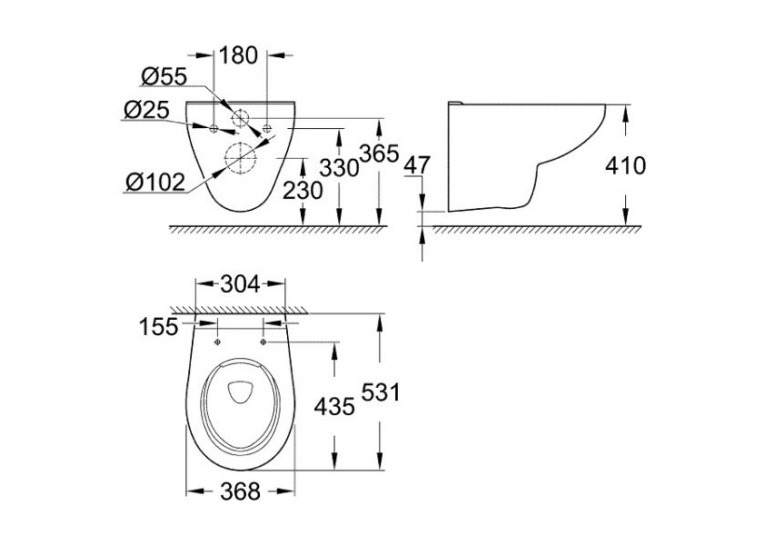 Унітаз підвісний Grohe Bau Ceramic 39427000 + Сидіння Grohe 39493000 (виставковий зразок уцінка)