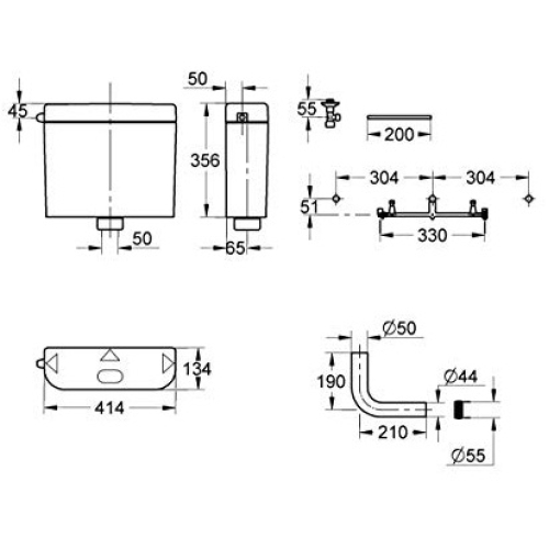 Унитаз-компакт Grohe Bau Ceramic 39346000