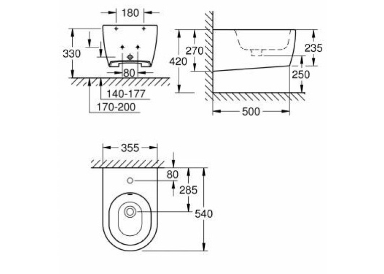 Подвесное биде Grohe Essence 3957400H