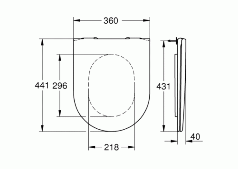 Сиденье для унитаза Grohe Essence, 39576000