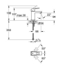Смеситель для раковины Grohe EUROCUBE 23446000 M-Size