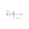 Вилив для ванни Grohe Eurosmart Cosmopolitan, 13261000