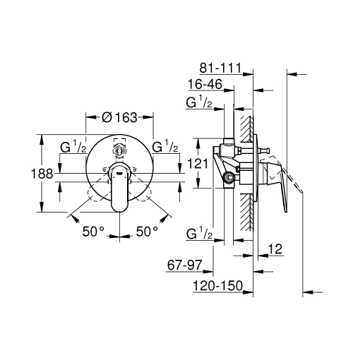 Смеситель Grohe EUROSMART Cosmopolitan 32879000