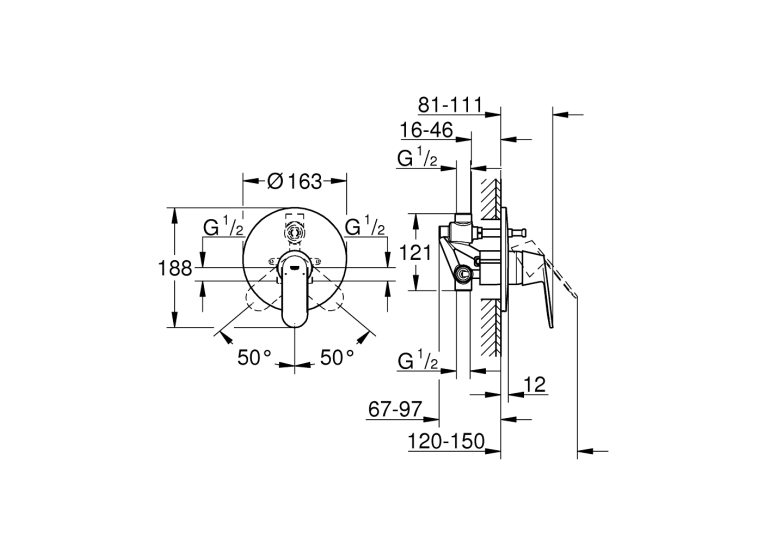 Смеситель Grohe EUROSMART Cosmopolitan 32879000