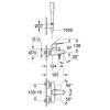 Смеситель однорычажный для ванны, DN 15 Grohe EUROsmart Cosmopolitan, хром