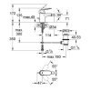 Змішувач одноважільний для біде DN 15 S-Size Grohe EUROSMART Cosmopolitan, хром
