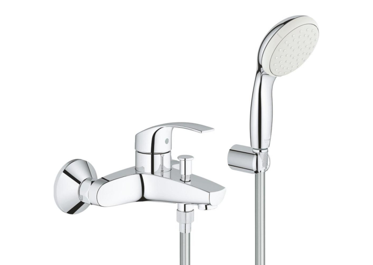 Змішувач для ванни Grohe Eurosmart з душовим гарнітуром, 3330220A