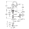 Однорычажный смеситель для раковины Grohe Eurosmart, L-Size, 23537002