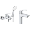 Комплект змішувачів для ванної кімнати 3 в 1 Grohe Eurosmart S UA123302S0