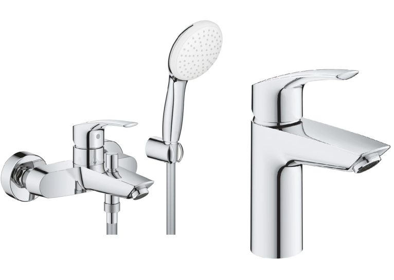 Комплект змішувачів для ванної кімнати 3 в 1 Grohe Eurosmart S UA123302S0