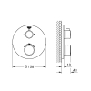 Термостат Grohe Grohtherm 24077000 с переключателем на 2 положения ванна/душ