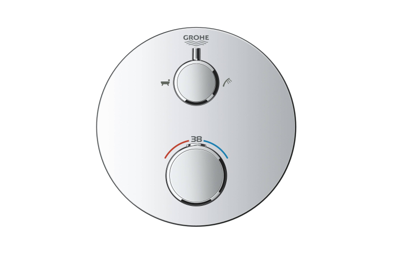 Термостат Grohe Grohtherm 24077000 з перемикачем на 2 положення ванна/душ