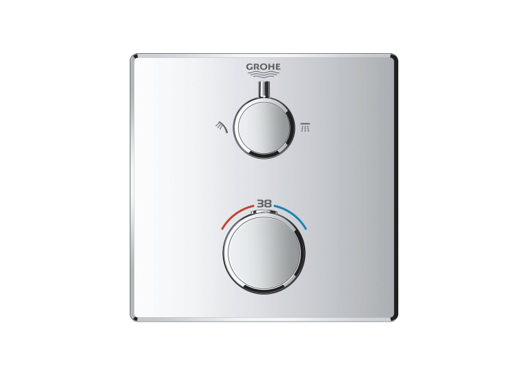 Grohe Grohtherm Термостат для душа с переключателем на 2 положения верхний/ручной душ, 24079000