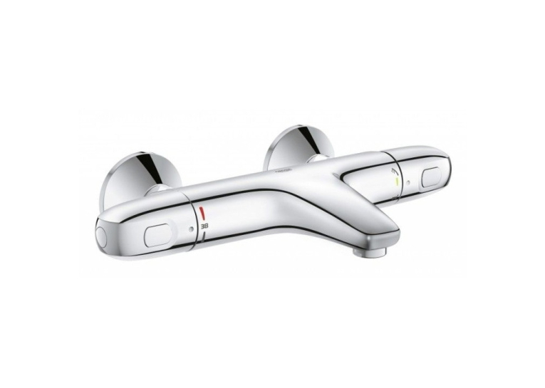 Комплект: Термостат для ванни Grohe Grohtherm 1000, 34155003+Душова система Flex для настінного монтажу Grohe Tempesta Cosmopolitan System 250 26694000