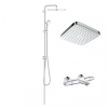 Комплект: Термостат для ванни Grohe Grohtherm 1000, 34155003+Душова система Flex для настінного монтажу Grohe Tempesta Cosmopolitan System 250 26694000