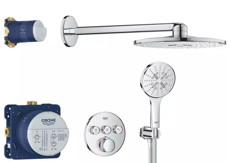 Комплект прихованого монтажу для ванни та душу Grohe Grohtherm SmartControl, 34863000