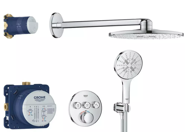 Комплект прихованого монтажу для ванни та душу Grohe Grohtherm SmartControl, 34863000