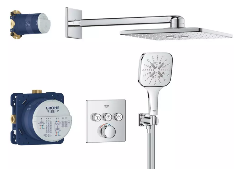 Комплект прихованого монтажу для ванни та душу Grohe Grohtherm SmartControl,  34864000